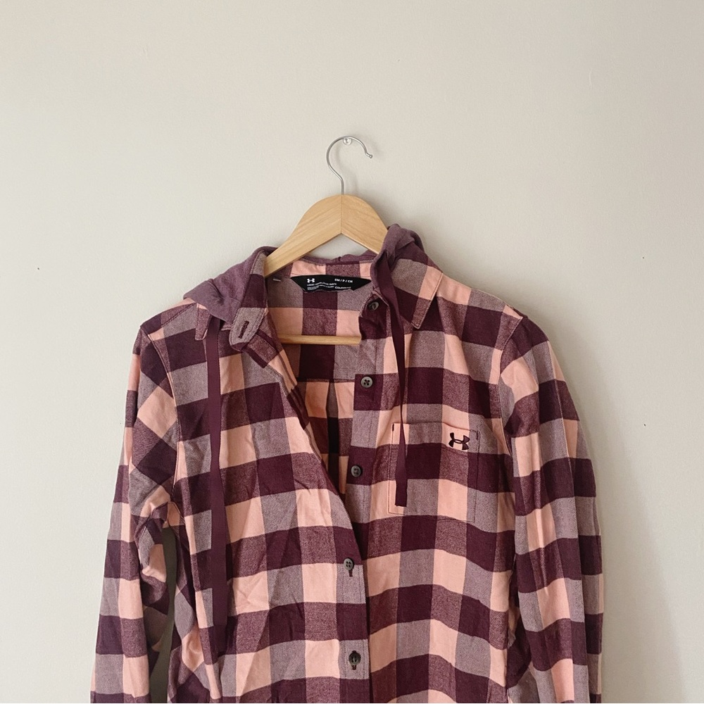 Under Armour Pink Flannel with Hood